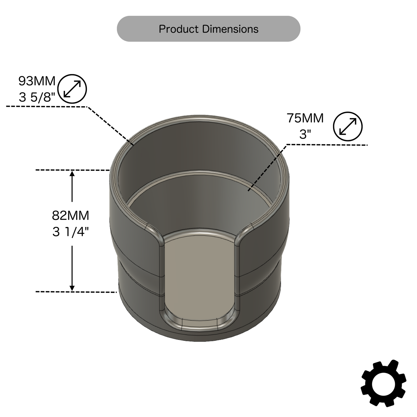 Cup Holder for the Volkswagen Baywindow Bus (T2)