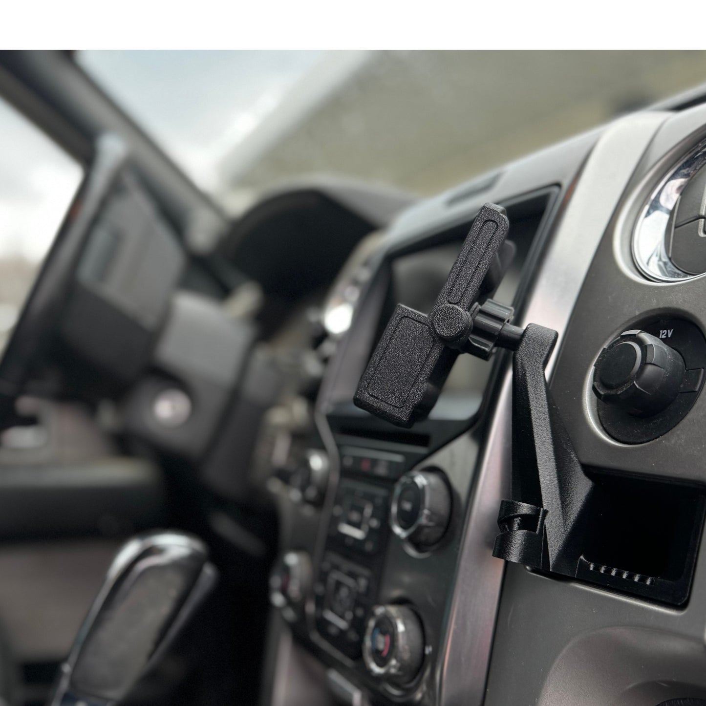 Ford F-150 Phone Holder 2009-2014, Lincoln Mark LT 2010-1014 - Custom Fit in Dash Pocket Phone Mount