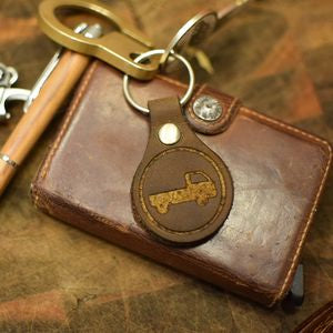 Mini Truck Leather Keychain