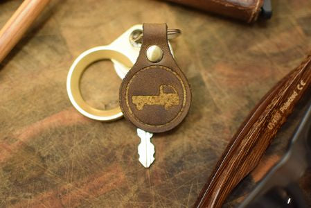 Mini Truck Leather Keychain