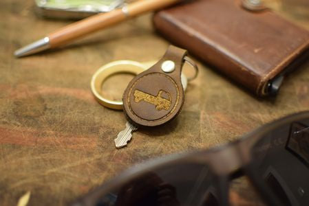 Mini Truck Leather Keychain