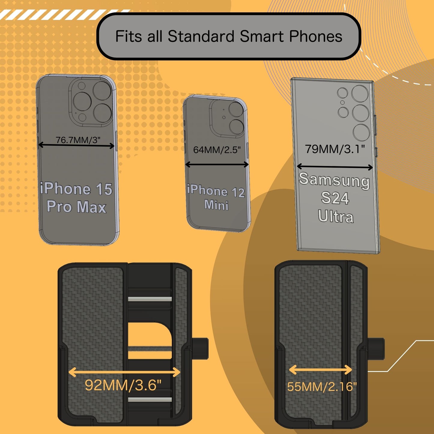 Phone Holder for Ram 2012-2018 Model Years