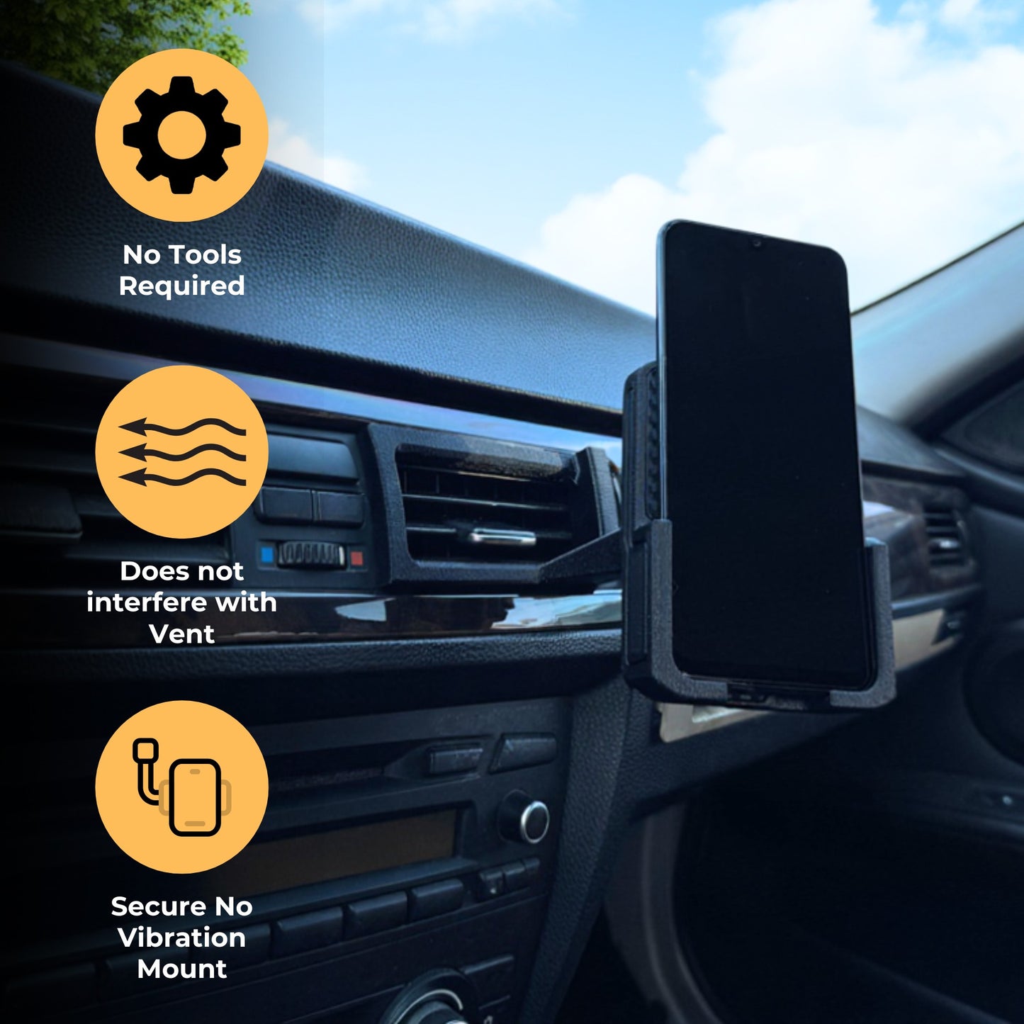 Phone Holder for BMW 3 Series / M3 2007-2013 Model Years