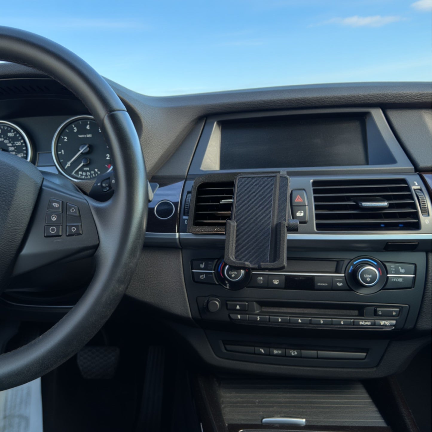 Phone Holder for BMW X5 2007-2013 / BMW X6 2008-2014 Easy Install Custom Made
