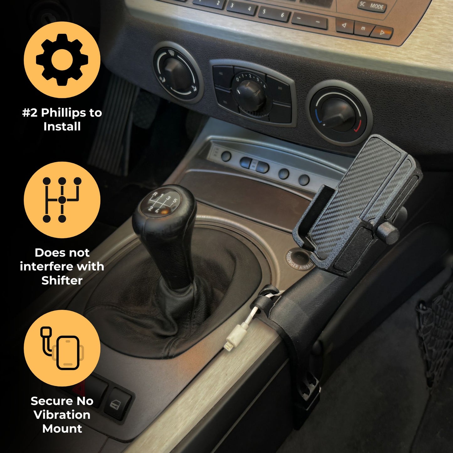 BMW Z4 Phone Holder 2003-2008