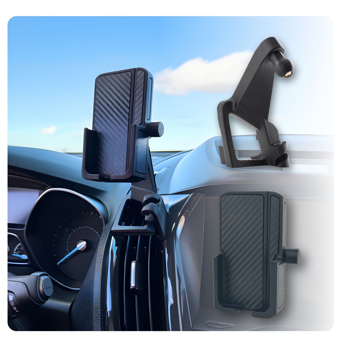 Phone Holder for Ford Escape 2013-2019 - Phone Mount - Gen 2 Ford Escape - Custom Made