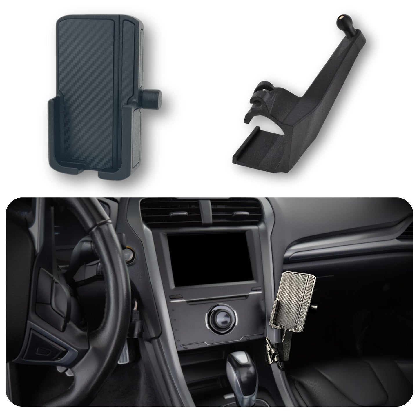 Phone Holder for Ford Fusion 2013-2020 - Phone Mount - Custom Made for Ford Fusion