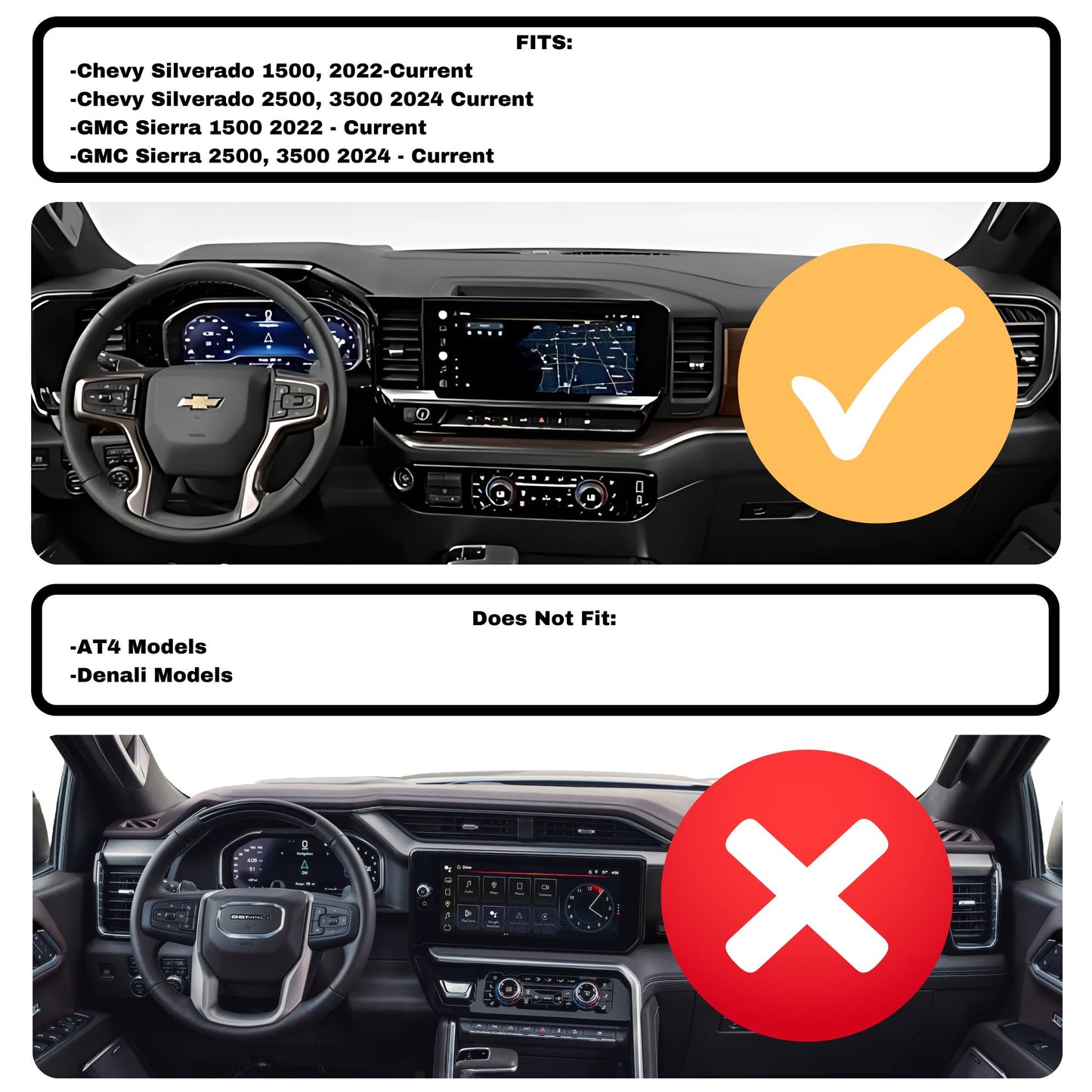 Phone Holder for Chevrolet Silverado, GMC Sierra 1500 (2022-2025) / Silverado HD, GMC Sierra HD (2024-2025)