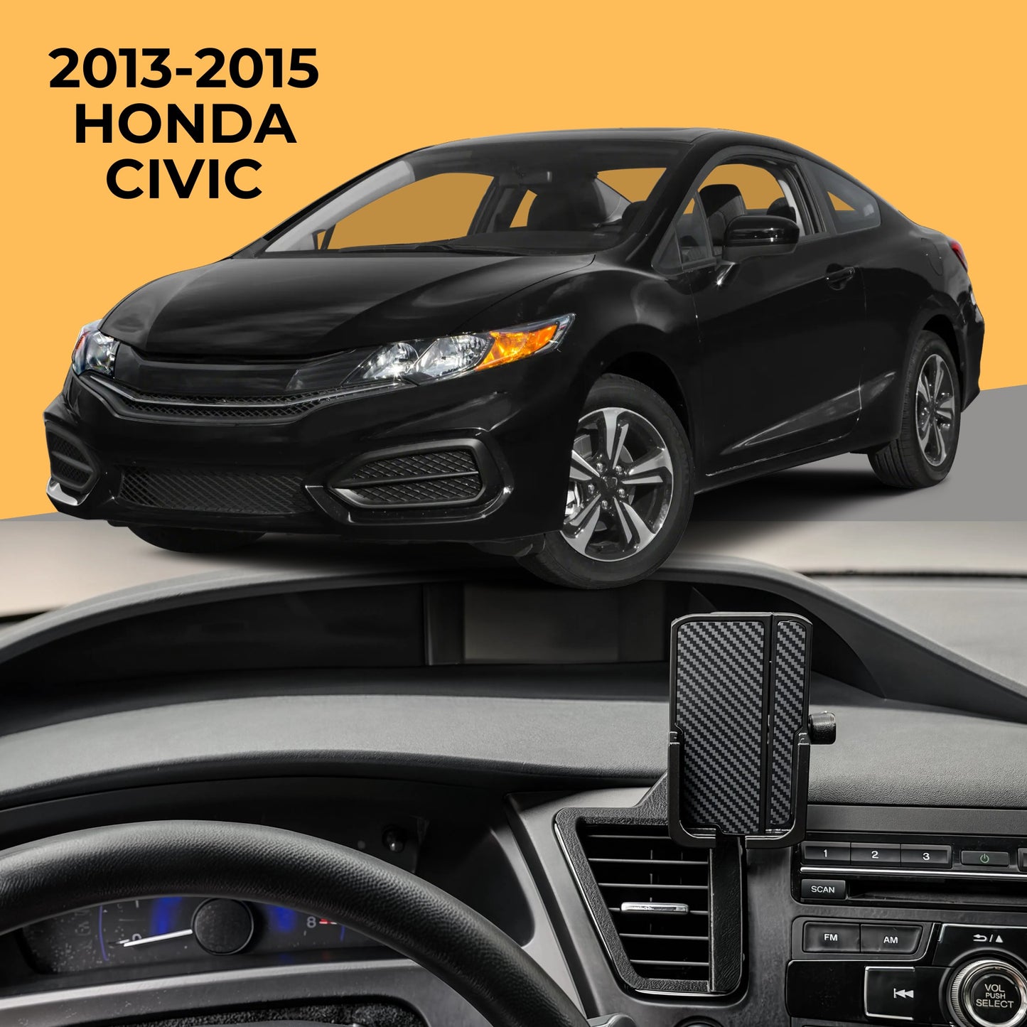 Phone Holder for Honda Civic 2013-2015