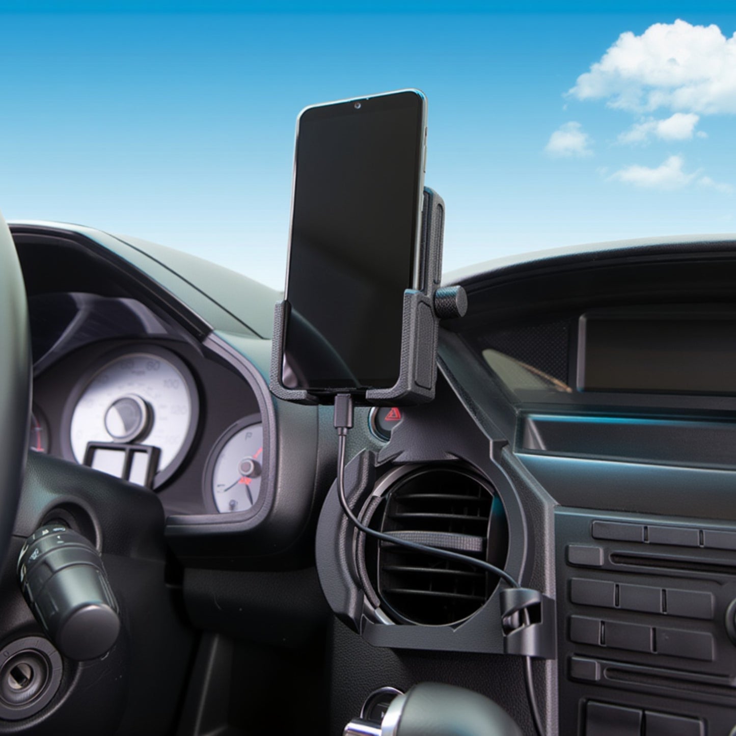 Phone Holder for Honda Pilot 2009-2015 Custom Made Easy Install No Tools Required