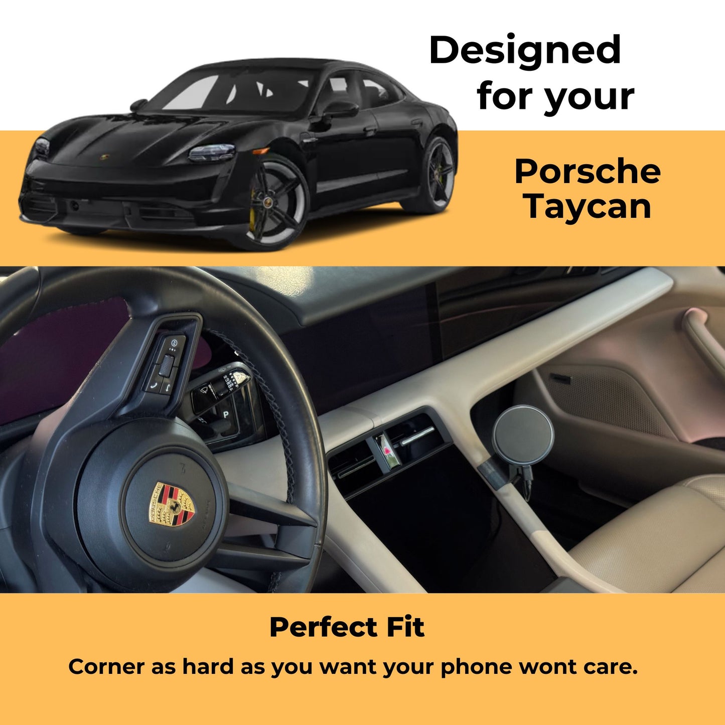Phone Holder for Porsche Taycan