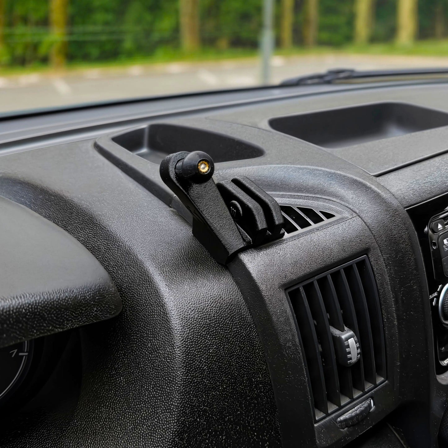 Phone Mount for the RAM ProMaster (2014-2021) - Custom Exact-Fit Dashboard Cell Phone Holder - No Drill Tool-Less Install,- Fits Large Phones iPhone Pro Max, Galaxy