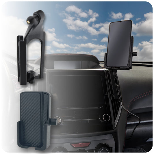 Phone Mount for Subaru Crosstrek (2018-2023), Forester (2019-2024) & Impreza (2017-2023) - Custom Dashboard Cell Phone Holder, No-Drill Air Vent Surround Bracket, Anti-Wobble