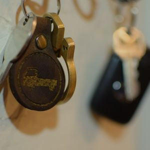 Mini Truck Leather Keychain
