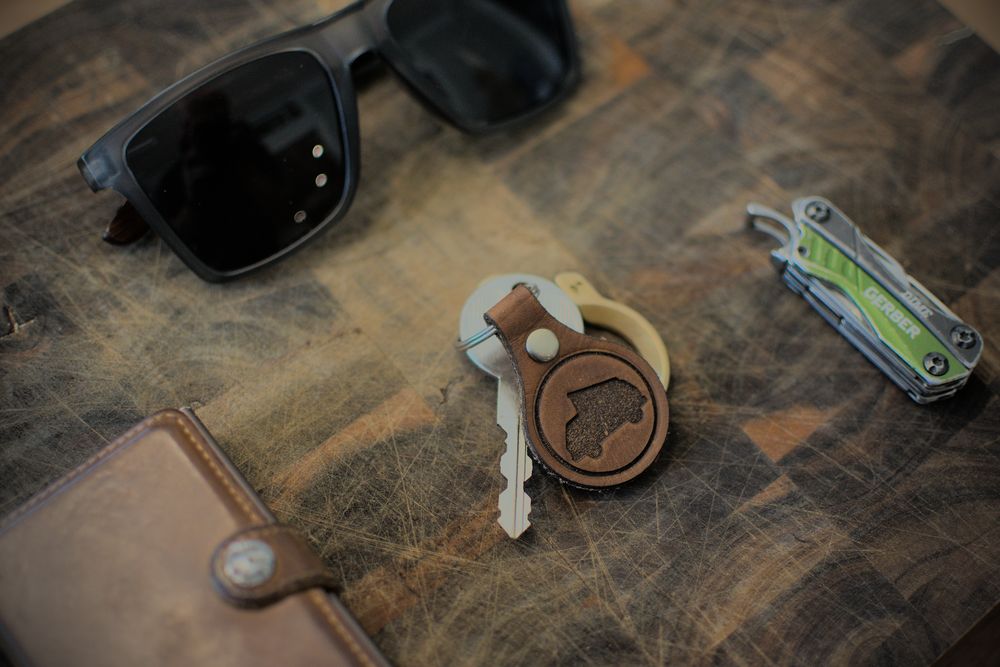 Volkswagen Vanagon Leather Keychain